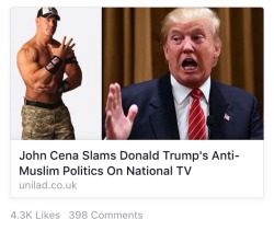 glenjamin-danzig:  dnlhrn:  milkybarofficial:  Why does everything sound like a meme nowadays  “#2015 was basically one big shitpost”  when i first read this i only saw ‘john cena slams donald trump’ and thought it meant into concrete        