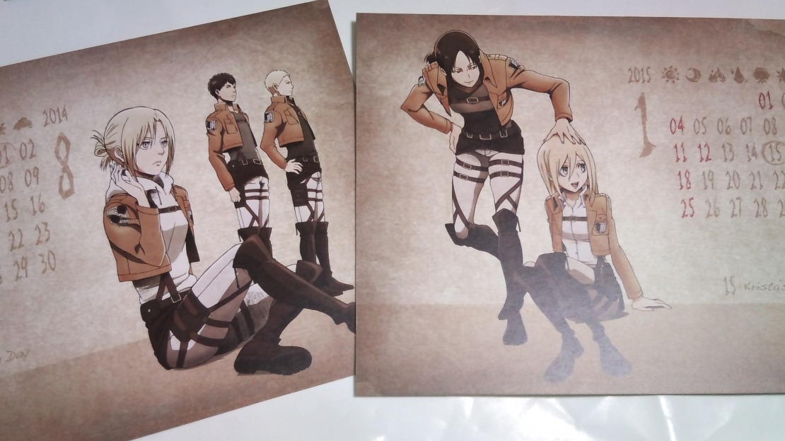 leviskinnyjeans:  leviskinnyjeans  Shingeki no Kyojin School Calendar  