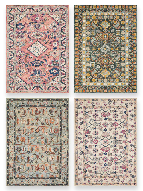 Loloi II Elka Rug CollectionI love these four beautiful rugs from Loloi&rsquo;s Elka Collection.