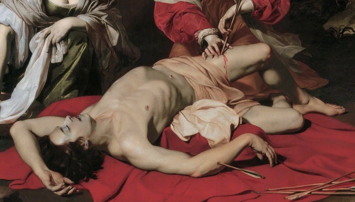 Saint Sebastian Tended by the Holy Irene and her Servant (1626-1630) Nicolas Regnier