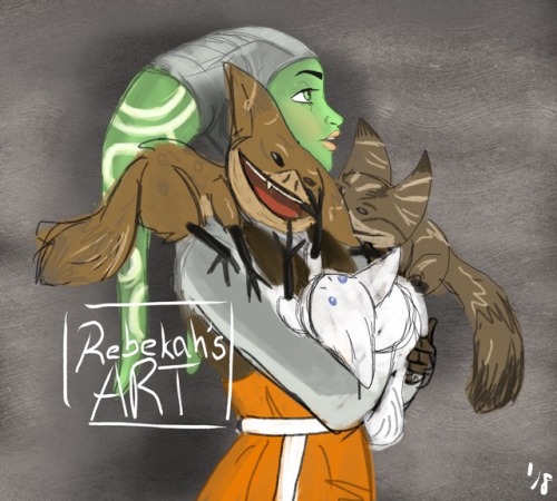 rebekahs-art: Hera’s found some loth kitties on the Ghost. @pomrania