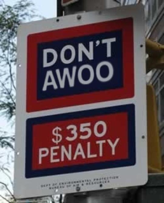 When someone says don’t awoo