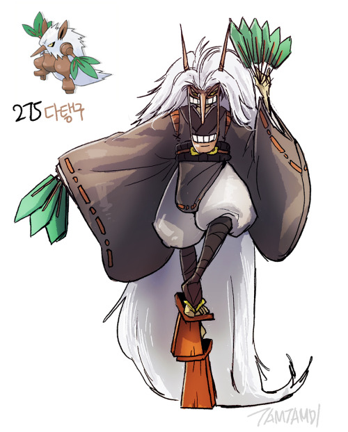 tamtamdi:Pokemon Gijinka 273.Seedot274.Nuzleaf275.Shiftry