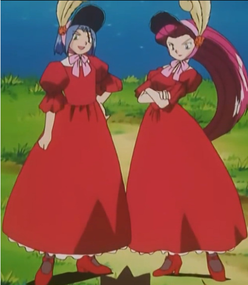 chisekoishi13: thepurplecomet:  Let us appreciate the fashion goddesses that are the Team Rocket Trio!   Gotta post this…  always loved James 