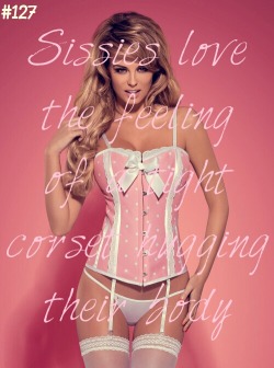 sissyrulez:  Rule #127: Sissies love the feeling of a tight corset hugging their body