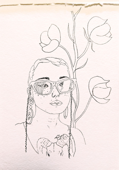 Line Drawing Portrait, Majerle by Zaiguu
