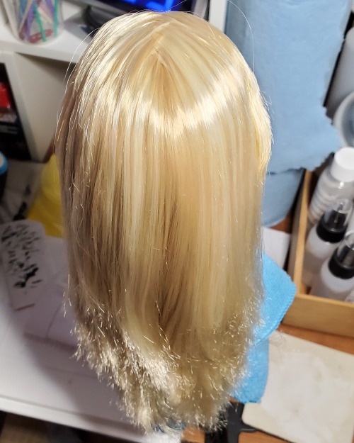 Sasha doll updates! She got a good thorough wash and I conditioned her hair, then I went about pulli