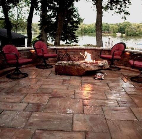 Traditional Patio - Natural Stone Pavers