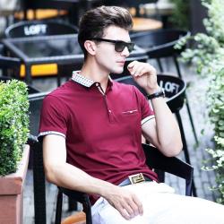 Gentclothes:  Red Polo Shirt With Print - Use Code Tumblr10 To Get A 10% Discount!