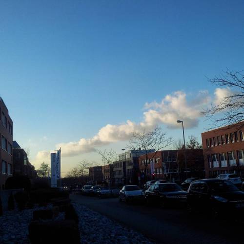 Looooong #cloud (no Smoke) In #Technologiepark #Dortmund On A Clear #blue #sky #autumn Day 9.12.15 #latergram