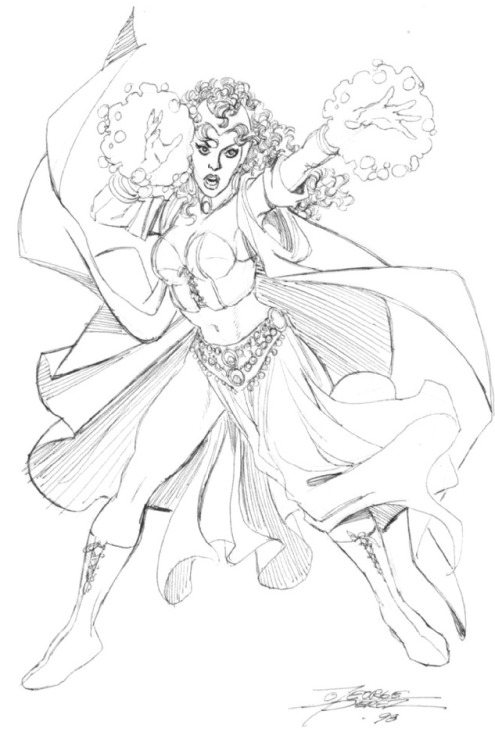 marvel1980s:Scarlet Witch by George Perez