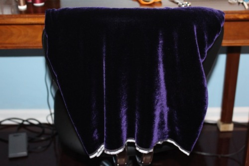 Custom-dyed dark purple velvet fabric - 11th Doctor velvet waistcoatwww.doctorwhocostumeguide
