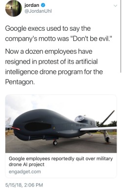 moonlandingwasfaked: ivan-fyodorovich:  I always thought that Google’s informal motto being “don’t be evil” was about as comforting as a coworker having a sign at his cubicle reminding him not to snap and murder everyone in the building.   As