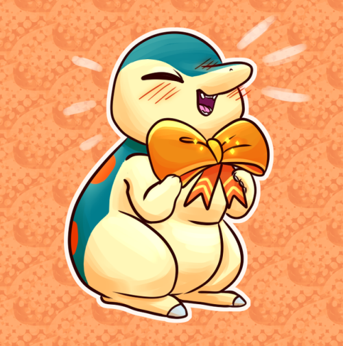 conflitdecanard:  Day 5: Your favourite starter PokemonHéricendre - CyndaquilHE GOT THE GOOD BOY RIBBON ! 