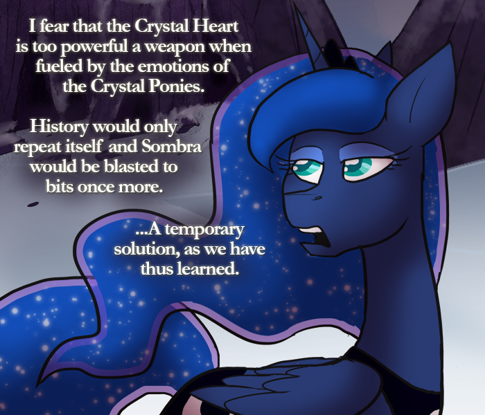 ask-king-sombra:  Wonder how Celestia’s little reformation thing is turning out. 