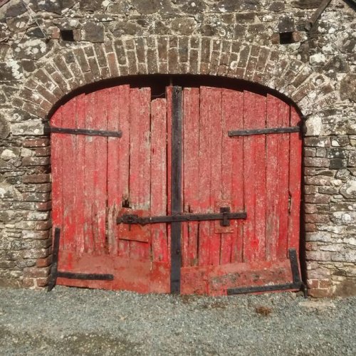 Lovely old doors at a blacksmith&rsquo;s forge, The Leap, Co Wexford