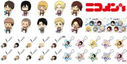 snkmerchandise: News: Niconicohappy! Nicomens SnK Product Series Original Release Date: Late May 2017Retail Price: 650 Yen each (Acrylic phone charms &amp; jelly charms); 1,750 Yen (Each set of 5 can badges) Niconicohappy! has opened reservations for