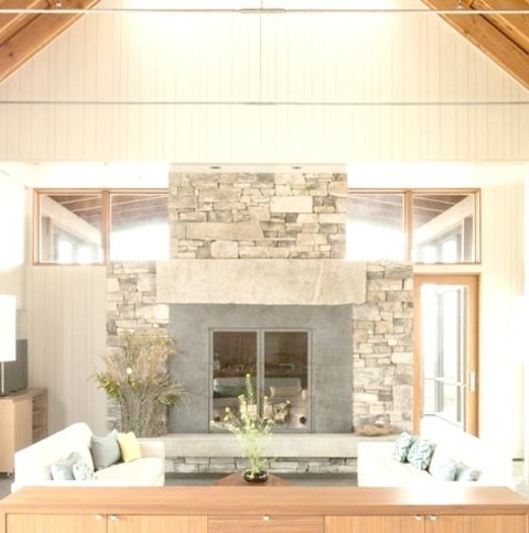 Portland Maine Living Room Open Inspiration For A Large-scale, Open-concept Living Room Renovation That