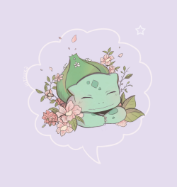 hitouka:  consider this: a happy bulbasaur  🍂   