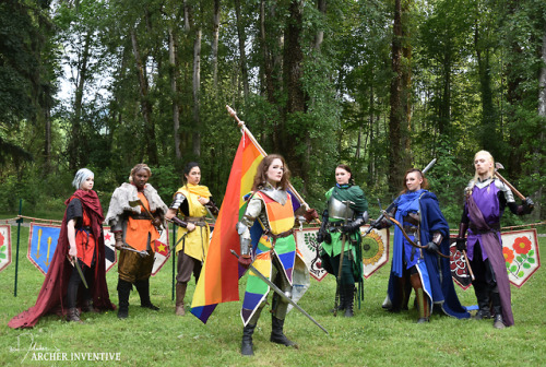 archerinventive:PRIDE KNIGHTS, ASSEMBLE!It’s been a busy month, but it was soooo worth it. <3I’m 