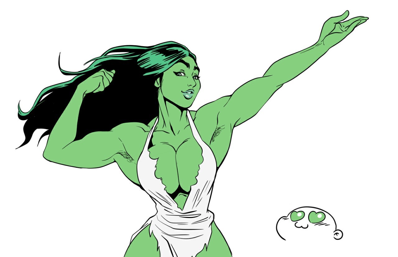 hecchidechu:  SheHulk  Smash me&hellip;