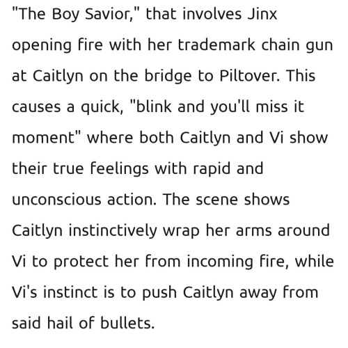 Don't Mind Me, Just Sobbing Violently Over "the Most Paused Caitlyn And Vi Moment" Article