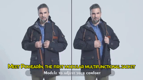 sizvideos:PowearIn is the multifunctional jacket you need for your everyday life. Get more informati