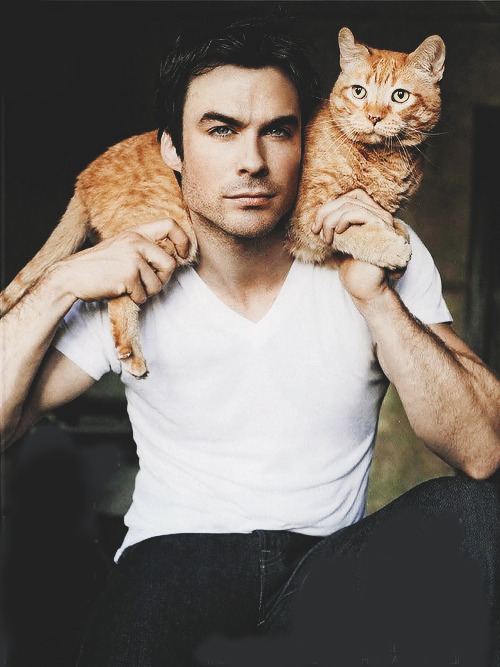 salvatore-vampire:  Ian Somerhalder with Moke - People Magazine 2013 