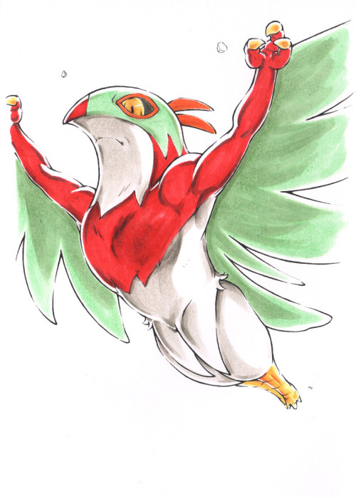 rx79v:  Hawlucha (Flying Press). Mixing (mainly) warm grey 5 and red creates a better effect than mixing blue and red. 