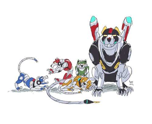 geckostuffs: wendylianmartin: Voltron Kitten Defenders. AAAAAAAAWwwwwwwwwwwwwwwwwww