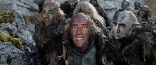 Nicolas Cage as some Orcs in The Lord of the Cage: The Two Cages