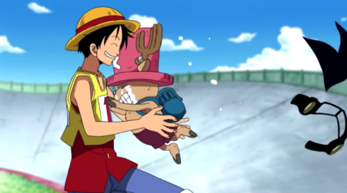blackusopp: luffy won the race and chopper is finally back on the crew!!  so as much as i love 