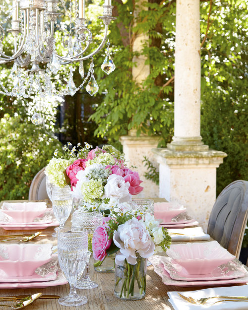 Pink and white square plates dinnerware , gold knives fork-cutlery , wedding feminine girly pink spr