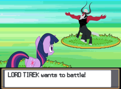 DOMINUS TIRECUS proeliari vult!LORD TIREK wants to battle!(Fons Imaginis.)