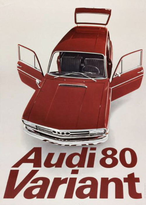 GGK, poster series for Audi, 1965. Audi AG, Germany. Via eMuseum