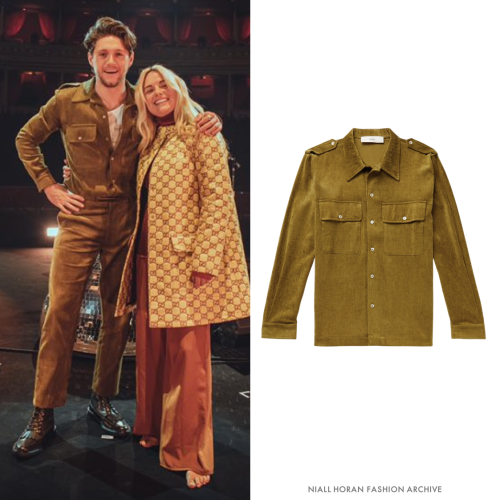 Niall on the Late Late Show | November 11, 2020Sefr ‘Lukey’ Striped Shirt ($290) and Trousers ($255)