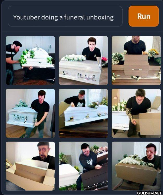 Youtuber doing a funeral...