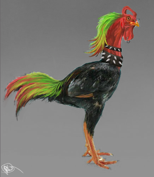 Assigment In Class Was To Paint A Video Game Animal. Decided To Paint Chicarrn And Finished It Just In