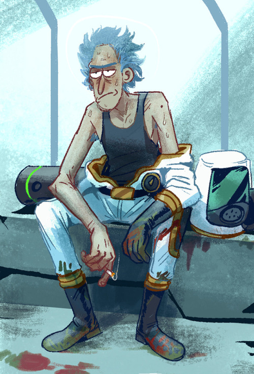 spinetrick: c-594 after a long sweaty workday in the hazmat suit (richard is of course @stanchez-sloppy-seconds‘s) 