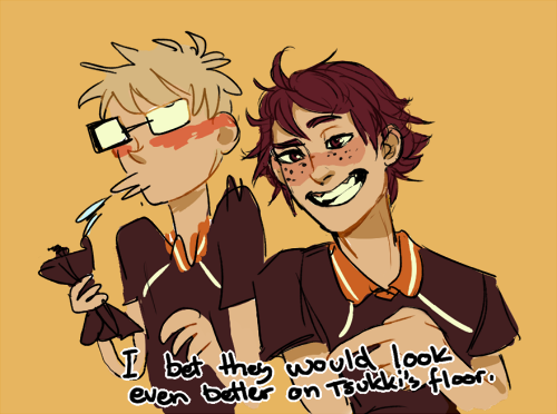 pepplemint:  kurotsuki/tag talked about supportive yamaguchi and for some reason this is what popped into my head slay me 