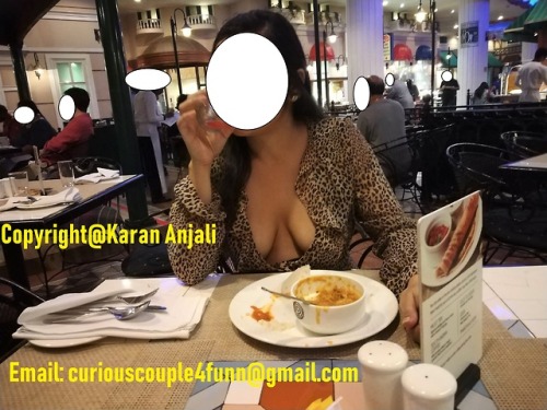 karananjaliblog: Anjali Exhibitioning during breakfast in Hotel,…………. Last post i think on tumblr….i