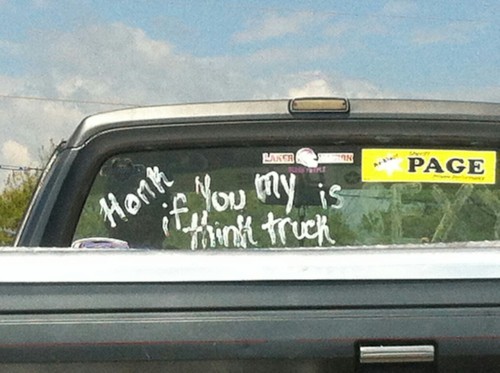 yellatmyclitoris: interhai: eaglebones-falconhawk: Honk if you my is think truck *honks* took me a g