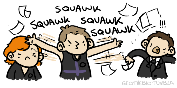 geothebio:  and here we see the elusive hawkeye, defending it’s mate 