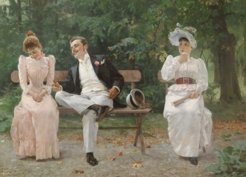 tierradentro:“Jealousy“ (with detail), 1892, Tihamer Margitay. Taken by me at the Hungarian Na
