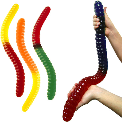 shutupaubrey:  let’s play a game called is it a gummy worm or a double sided dildo  clearly double sided dildos  MECHANICAL gummy worm not a double sided dildo  it’s obvious that he’s taking a large bite of a double sided dildo  DON’T LET THE