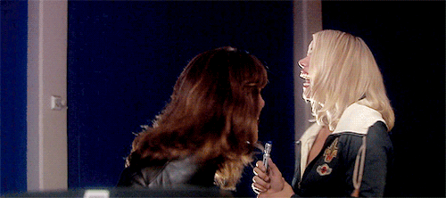 thexfiles:— Does he still stroke bits of the Tardis? — Yeah, he does! I’m like, ‘do you two want to 