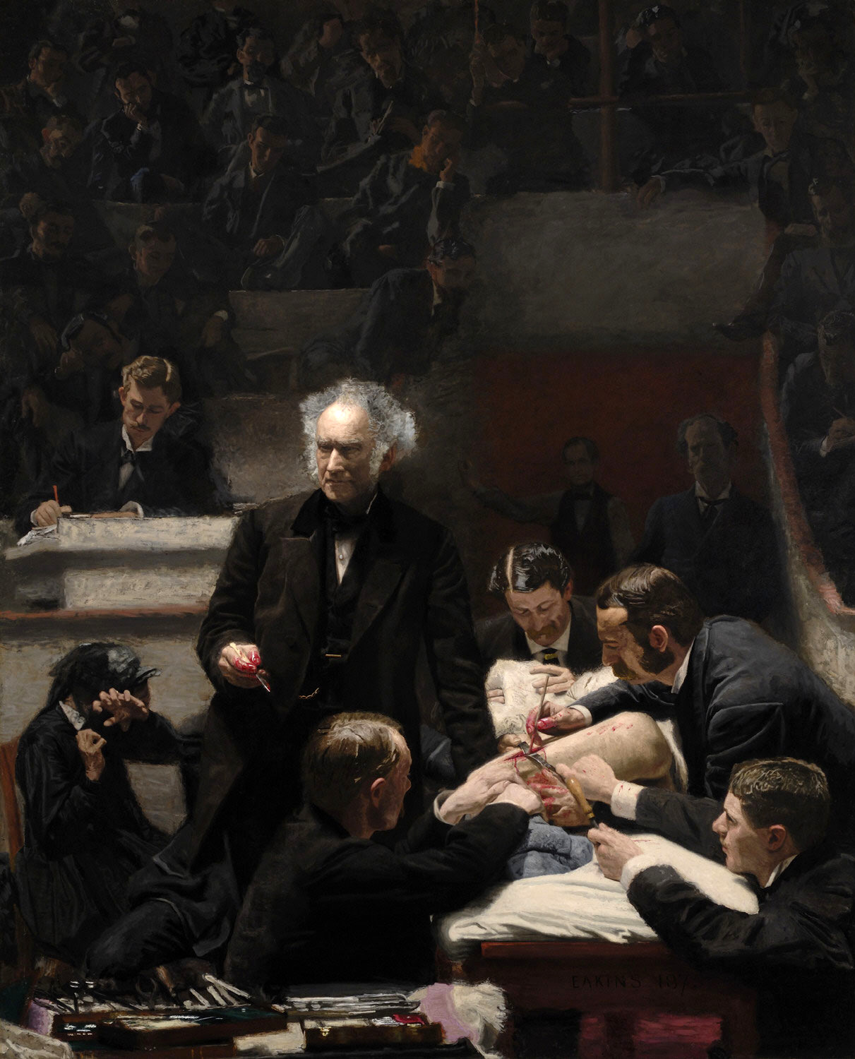   “The Gross Clinic” - Thomas Eakins - USA, 1844/1916 - Oil on canvas.  
