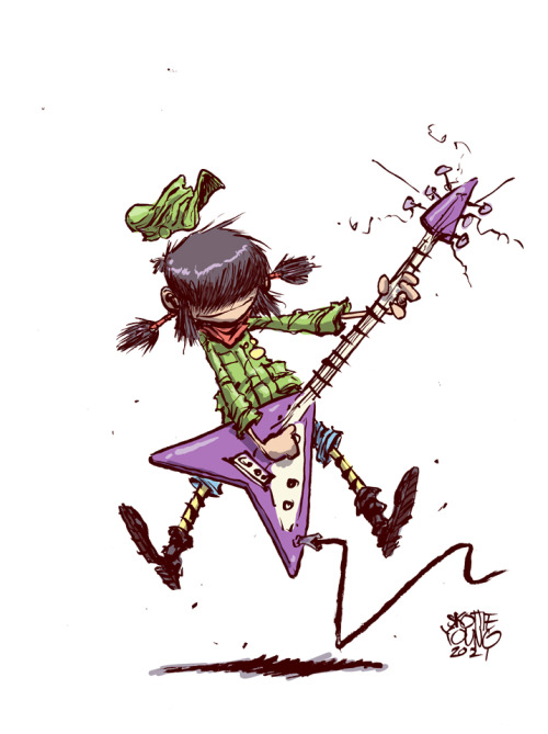 theartofthecover: Gorillaz daily sketches (2021)Art by: Skottie Young