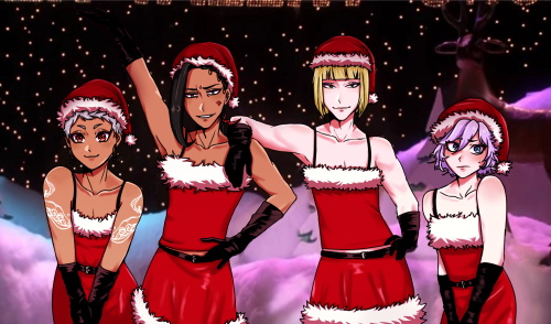 pathidoszune:why did i spend time on this idfk have some mean girls christmas vdc redraws