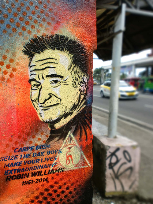 Robin Williams (1951-2014)
Laguda Hood, Ciudad de Iloilo, Philippines.
My simple tribute to Robin Williams who played a big part of my childhood and made us all laugh. He was also the one who made me think deeply and inspired me as an artist....